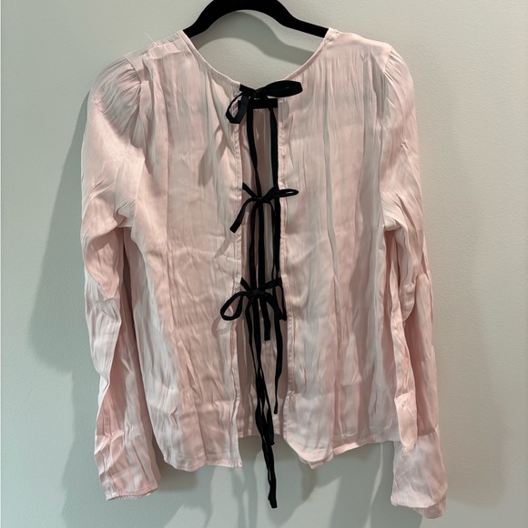 🆕 FREE PEOPLE Arabella Blouse in Blush - Picture 10 of 11